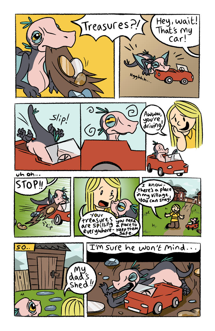 Page 3 of baby dragon comic